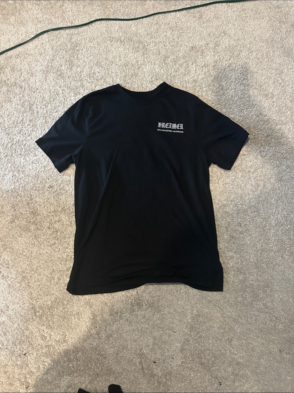 Black 'Dreamer' Graphic Tee - Men's Casual Shirt